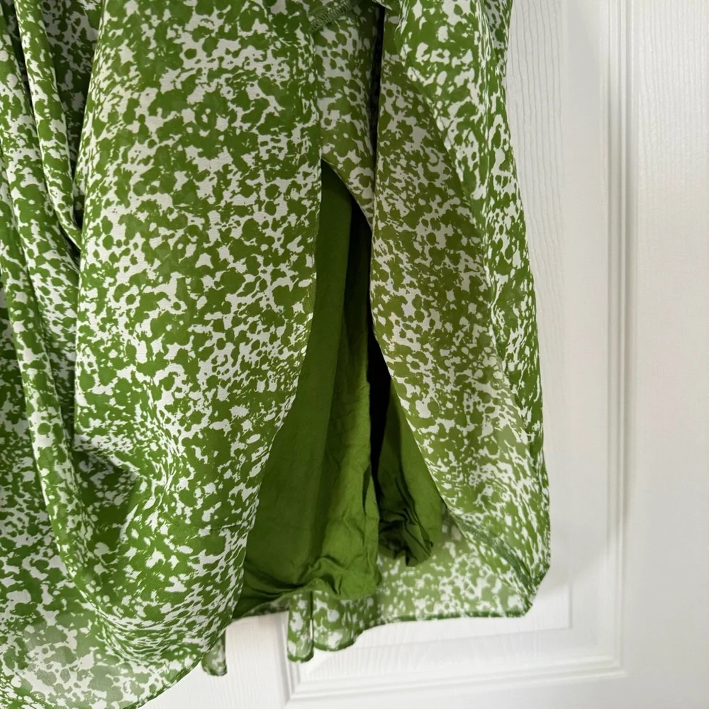 Abercrombie & Fitch Green Patterned Mini Dress - Picture 3 of 13